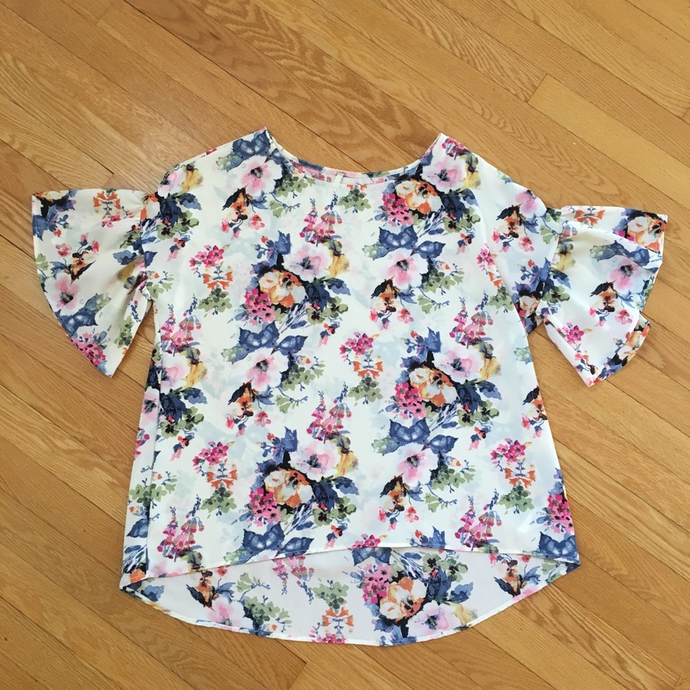 Red Lolly Brand Floral Top Size Small